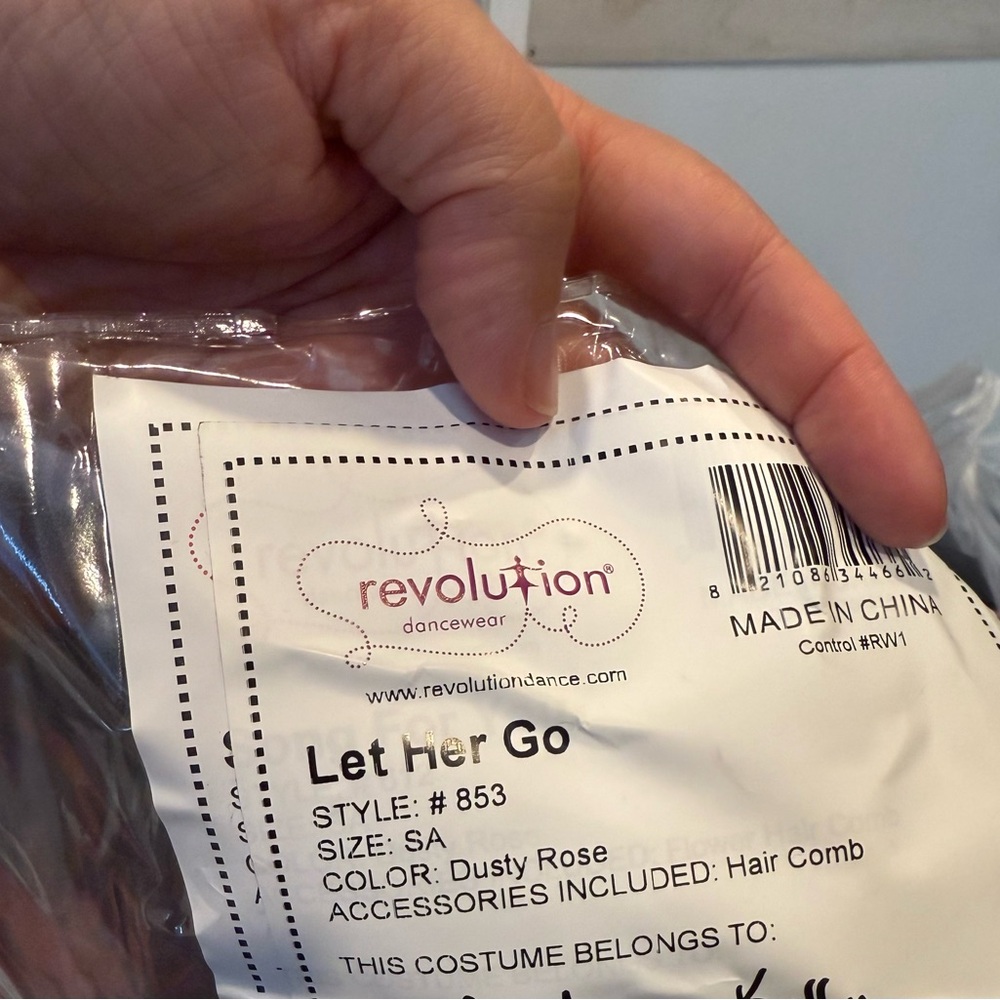 Revolution Dancewear Let Her Go pink halter lyrical dance costume, SA - Picture 8 of 8